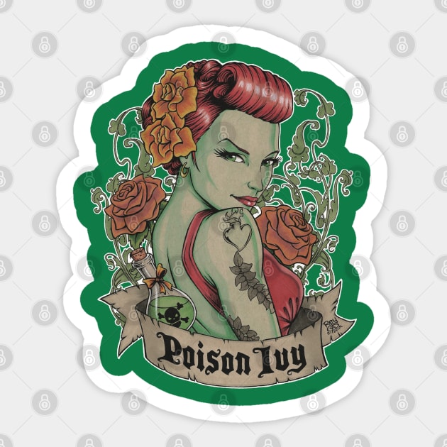 Pretty Poison Sticker by reyacevedoart